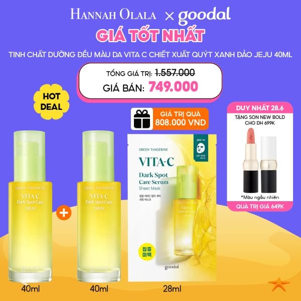  C72_DEAL 1: [DUY NHẤT 28.6] TINH CHẤT GOODAL HỖ TRỢ LÀM SÁNG DA, MỜ ĐỐM NÂU MUA 1 TẶNG 2 