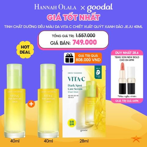  C72_DEAL 1: [DUY NHẤT 28.6] TINH CHẤT GOODAL HỖ TRỢ LÀM SÁNG DA, MỜ ĐỐM NÂU MUA 1 TẶNG 2 