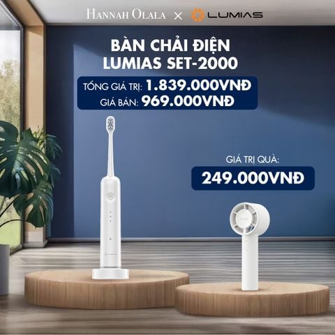  H84_DEAL 22: BÀN CHẢI ĐIỆN LUMIAS SET-2000 