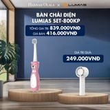  H81_DEAL 20: BÀN CHẢI ĐIỆN CHO TRẺ EM 6-12 TUỔI LUMIAS MÀU XANH/ MÀU HỒNG 