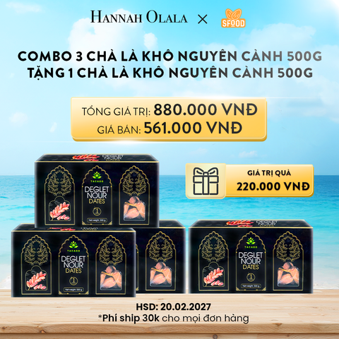  A827_DEAL 6: COMBO 3 CHÀ LÀ KHÔ NGUYÊN CÀNH GALILEE ISRAEL 500G TẶNG 1 CHÀ LÀ KHÔ NGUYÊN CÀNH GALILEE ISRAEL 500G 