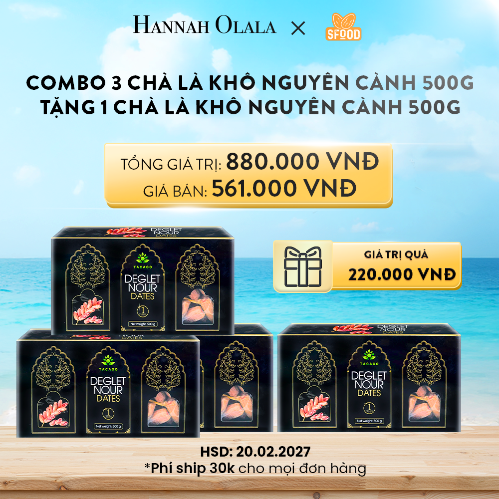  A827_DEAL 6: COMBO 3 CHÀ LÀ KHÔ NGUYÊN CÀNH GALILEE ISRAEL 500G TẶNG 1 CHÀ LÀ KHÔ NGUYÊN CÀNH GALILEE ISRAEL 500G 