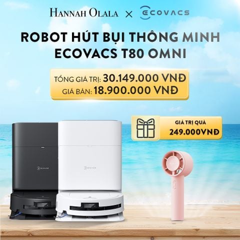  A833_DEAL 4: ROBOT HÚT BỤI THÔNG MINH ECOVACS T80 OMNI 