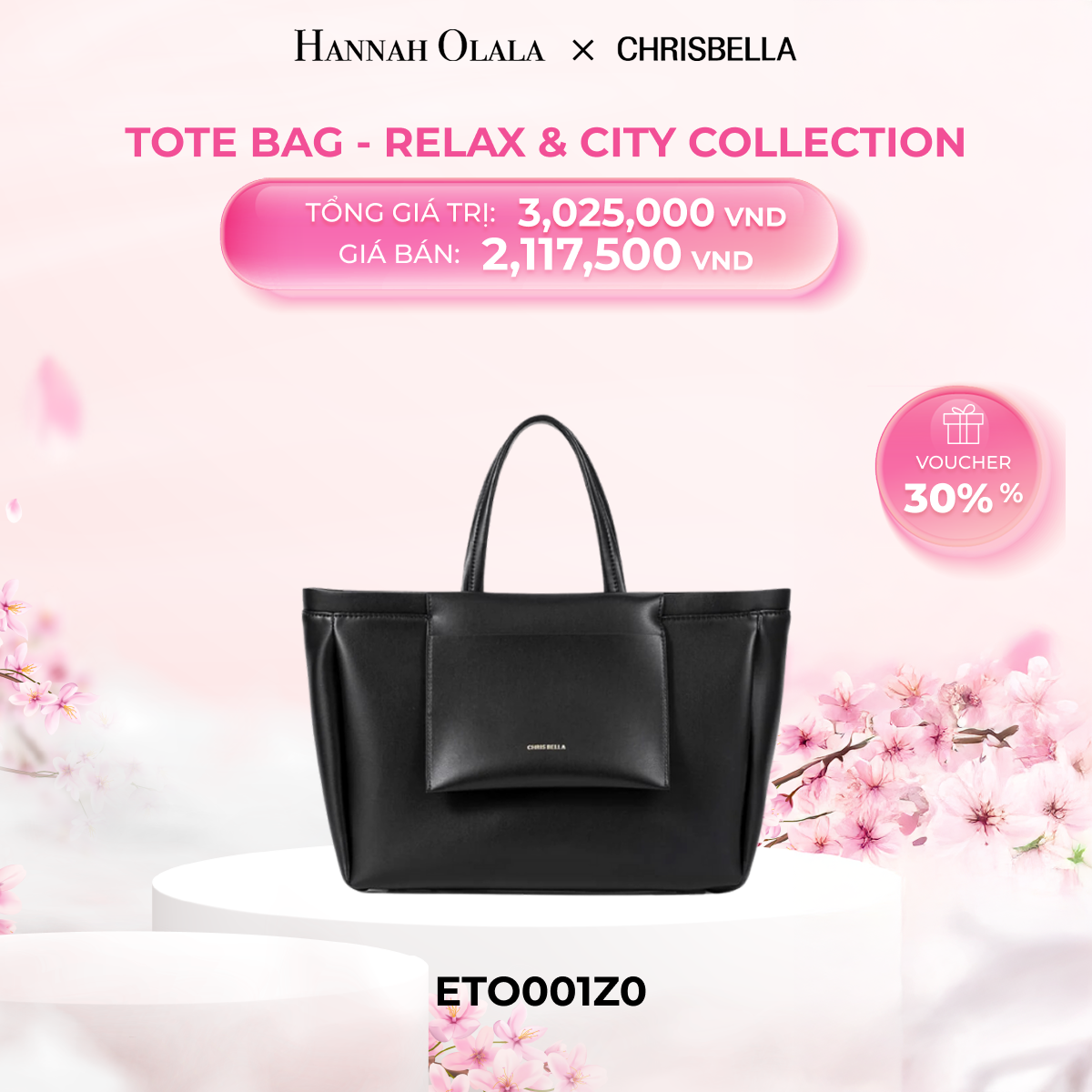  M274_DEAL 8: TÚI TOTE NỮ CHRISBELLA SIZE XXL 42CM ETO001Z0 