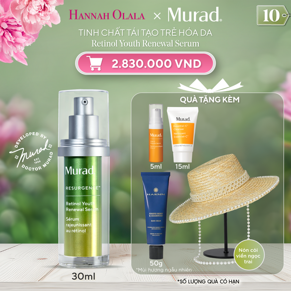  MURAD  DEAL 10: TINH CHẤT TÁI TẠO TRẺ HOÁ DA MURAD RETINOL YOUTH RENEWAL SERUM 30ML 