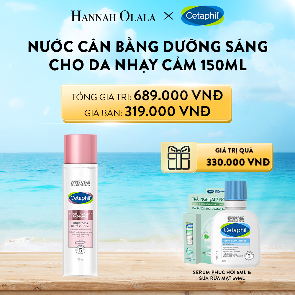  A771_DEAL 8: NƯỚC CÂN BẰNG LÀM SÁNG DỊU LÀNH CHO DA NHẠY CẢM CETAPHIL BRIGHT HEALTHY RADIANCE TONER 150ML 