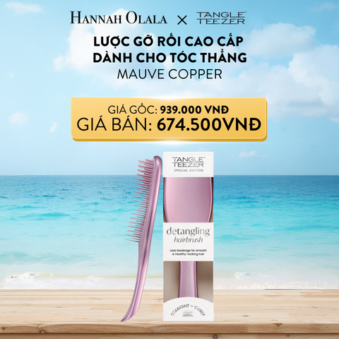  A542_DEAL 2: LƯỢC GỠ RỐI TANGLE TEEZER, THE ULTIMATE DETANGLER PREMIUM, GỠ RỐI TỐI ƯU CHO TÓC THẲNG ĐẾN XOĂN [CHAMPAGNE GOLD] 