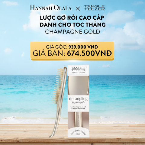  A541_DEAL 1: LƯỢC GỠ RỐI TANGLE TEEZER, THE ULTIMATE DETANGLER PREMIUM, GỠ RỐI TỐI ƯU CHO TÓC THẲNG ĐẾN XOĂN [MAUVE COPPER] 