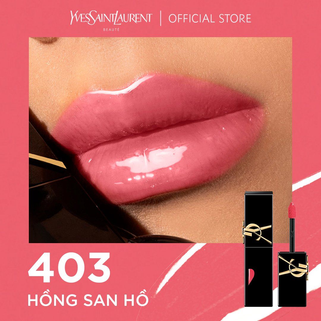  A669_DEAL 10: SON TINT DƯỠNG MÔI CĂNG BÓNG YSL THE INKS VINYL CREAM 