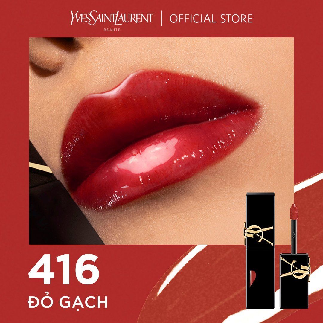  A669_DEAL 10: SON TINT DƯỠNG MÔI CĂNG BÓNG YSL THE INKS VINYL CREAM 