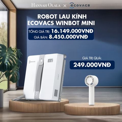  H41_DEAL 6: ROBOT LAU KÍNH ECOVACS WINBOT MINI 