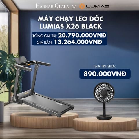  H95_DEAL 31: MÁY CHẠY LEO DỐC LUMIAS X26 BLACK 