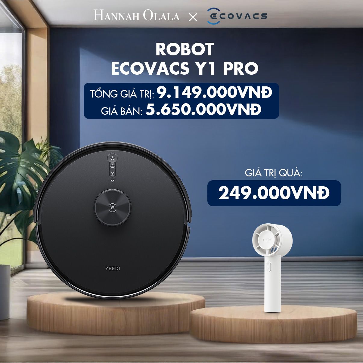  H42_DEAL 7: ROBOT ECOVACS Y1 PRO 