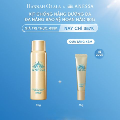  DEAL 8: XỊT CHỐNG NẮNG BẢO VỆ HOÀN HẢO GOLD SPRAY 60G 