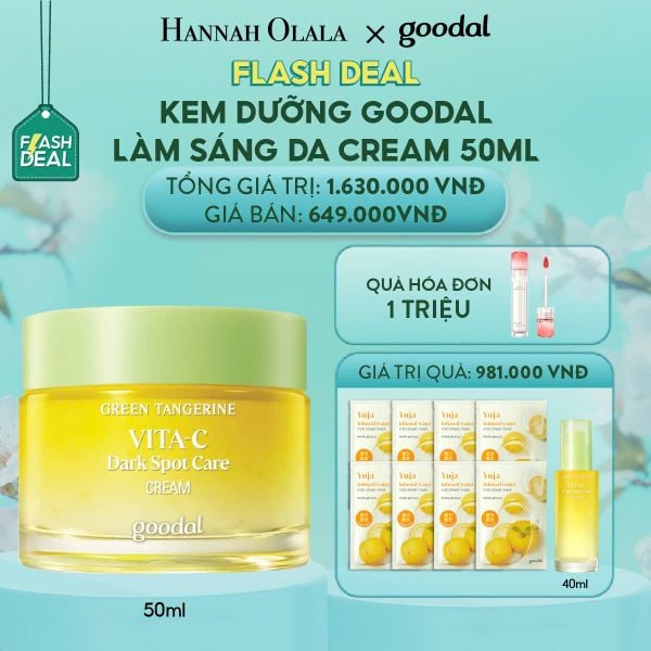  [FLASH DEAL BACK-UP] KEM DƯỠNG GOODAL LÀM SÁNG DA CREAM 50ML 