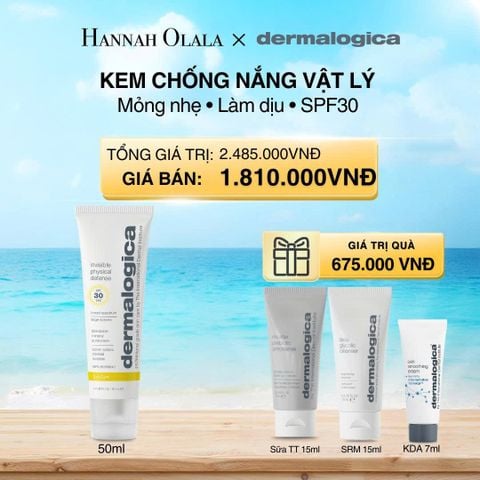  A436_DEAL 9: KEM CHỐNG NẮNG VẬT LÝ BẢO VỆ DA KHỎI TIA UV + ÁNH SÁNG XANH - INVISIBLE PHYSICAL DEFENSE SPF 30 - 50ML 