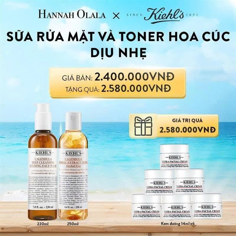  DEAL 20: BỘ ĐÔI SỮA RỬA MẶT VÀ TONER HOA CÚC DỊU NHẸ 