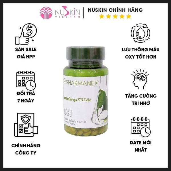 TPBVSK BioGinkgo 27/7 (1 hộp 60 viên)