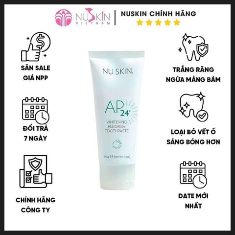 Kem đánh răng AP24 Whitening Fluoride Toothpaste Nu Skin