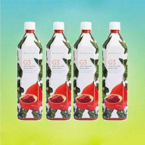 Bộ Thực Phẩm Bảo Vệ Sức Khỏe: G3 (4 chai, 900 ml/chai) - Nước Gấc G3