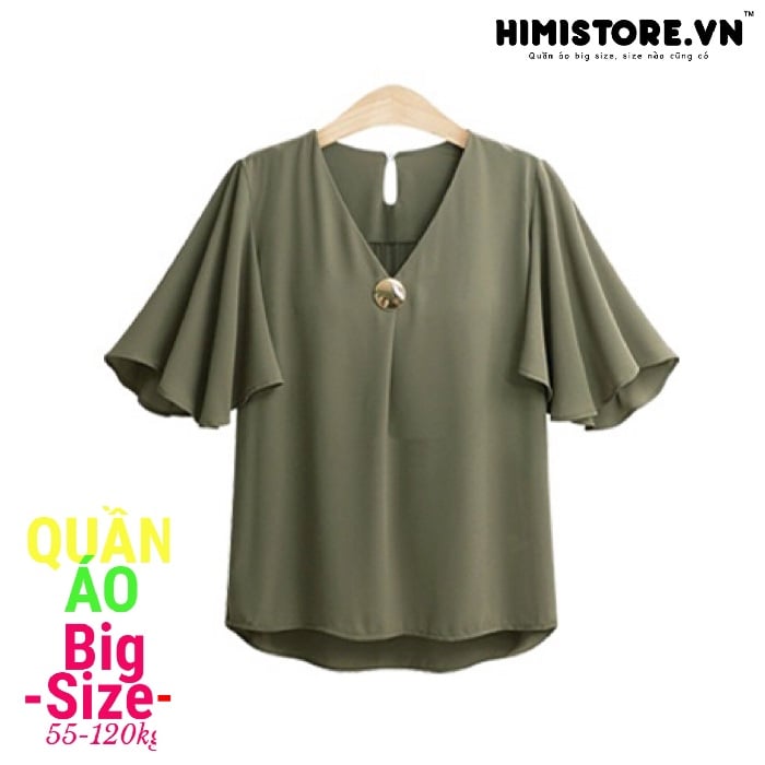 Hm127 Áo Cánh Dơi Cổ V Đính Nút Màu Đen Xanh Rêu Trắng – Công Ty Tnhh Thời  Trang Himistore