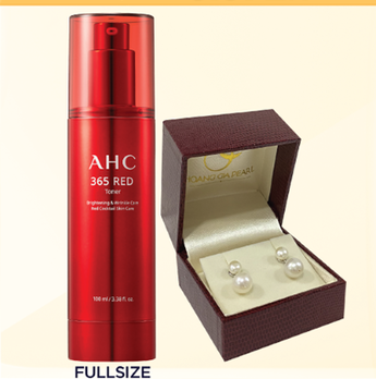 GIFT HO 1 - Hoa Tai Ngọc Trai Hoàng Gia Pearl , AHC 365 Red Toner 100ml