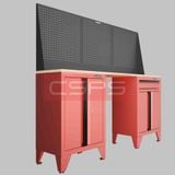  Tủ dụng cụ CSPS 183cm - 2 tủ màu đen/đỏ 