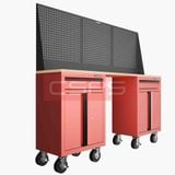  Tủ dụng cụ CSPS 183cm - 2 tủ màu đen/đỏ 