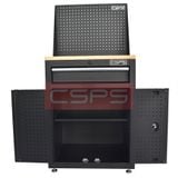  Tủ dụng cụ CSPS 61cm - 01 hộc kéo màu đen/đỏ 