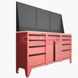  Tủ dụng cụ CSPS 183cm - 3 tủ màu đen/đỏ 