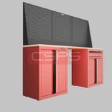  Tủ dụng cụ CSPS 183cm - 2 tủ màu đen/đỏ 