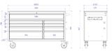  Tủ dụng cụ CSPS 152cm - 09 hộc kéo 