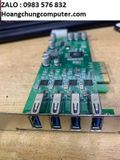 Card mở rộng PCI-e 4X sang 4 USB 3.0 chipset NEC renesas D720202