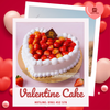 STRAWBERRY HEART CAKE