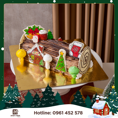 Chocolate Cake Log Noel