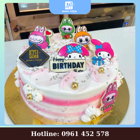 MELODY & LABUBU CHOCOLATE TINY CAKE
