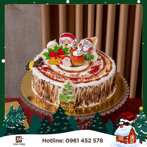 Red Cake Gato Noel