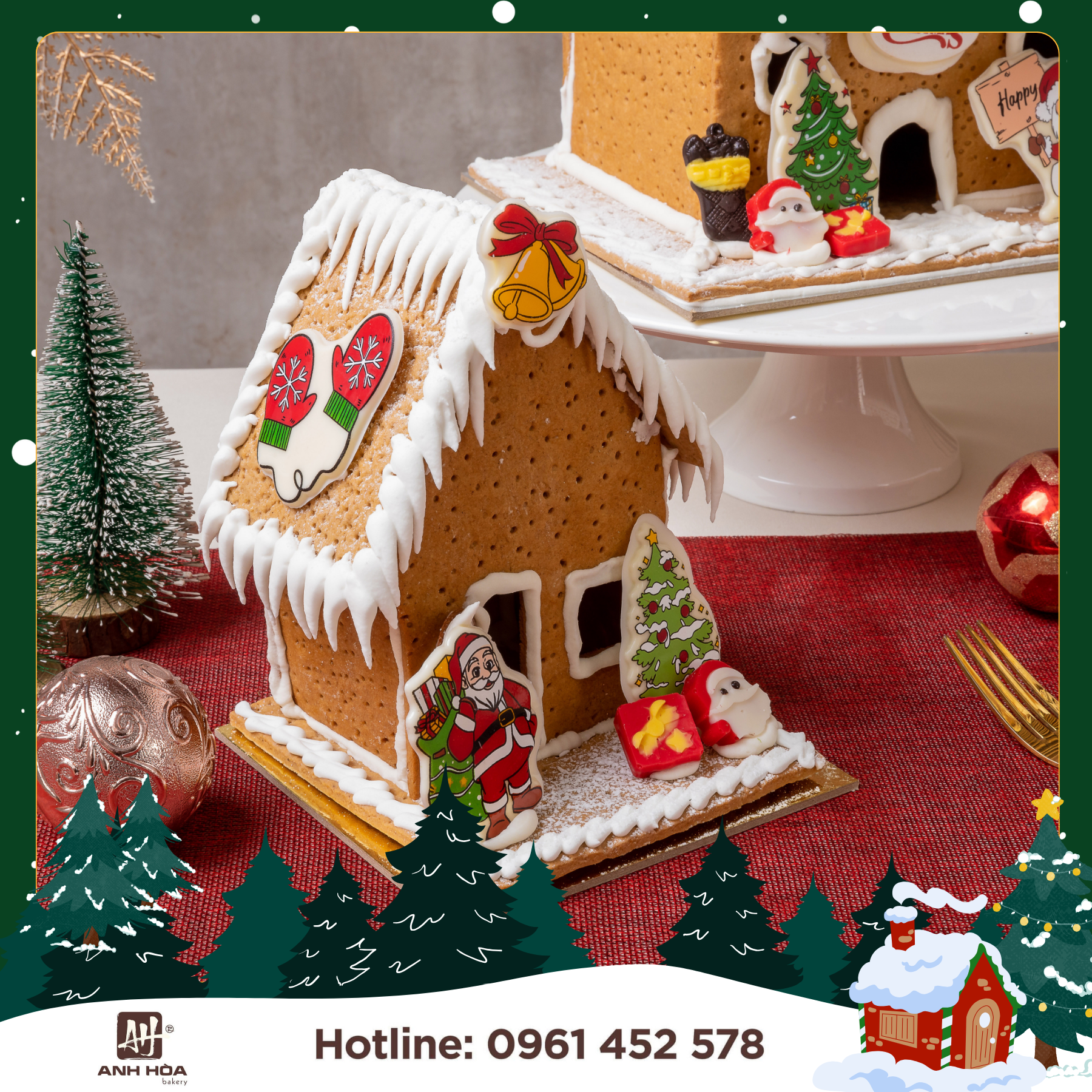 NHÀ GỪNG NOEL - Gingerbread House (Nhỏ)
