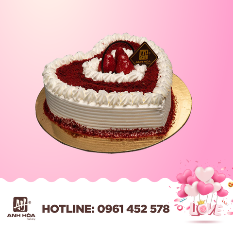 RED VELVET HEART CAKE 3