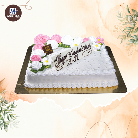 FLOWER CAKE CHỮ NHẬT