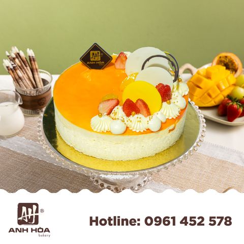 GATO MOUSSE VỊ ĐÀO SỮA CHUA