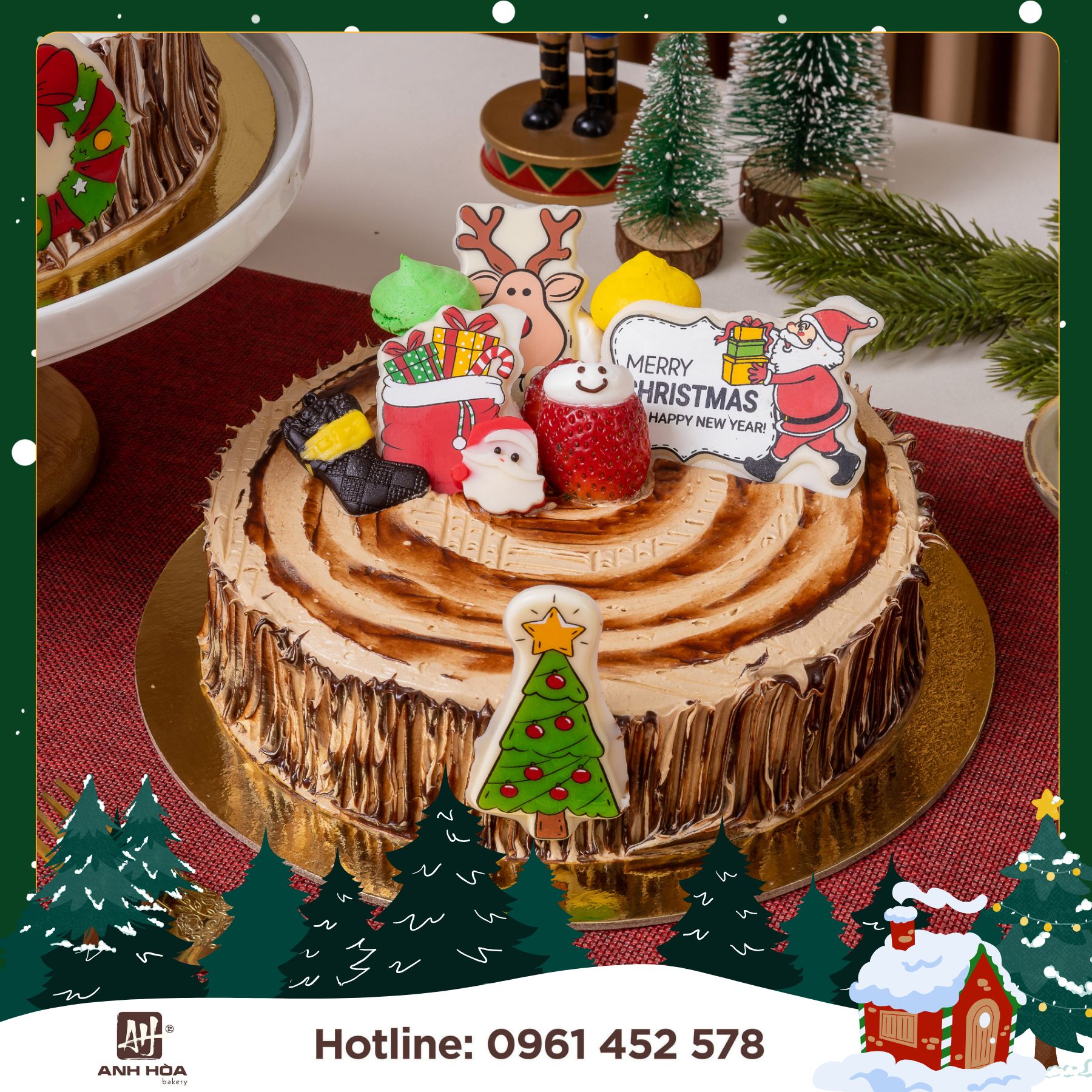 Cake Gato Noel