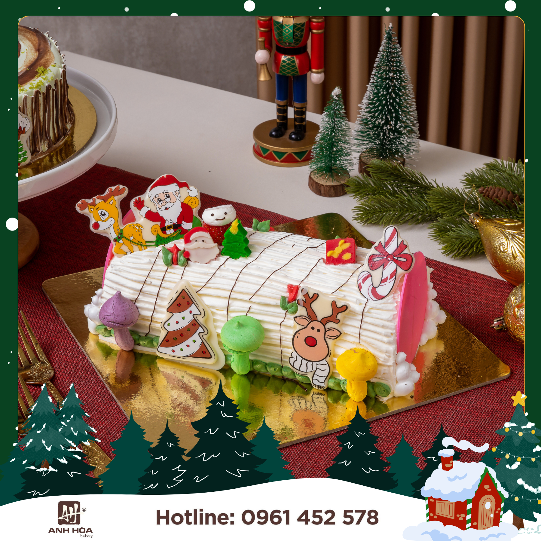 TIRAMISU CAKE LOG NOEL