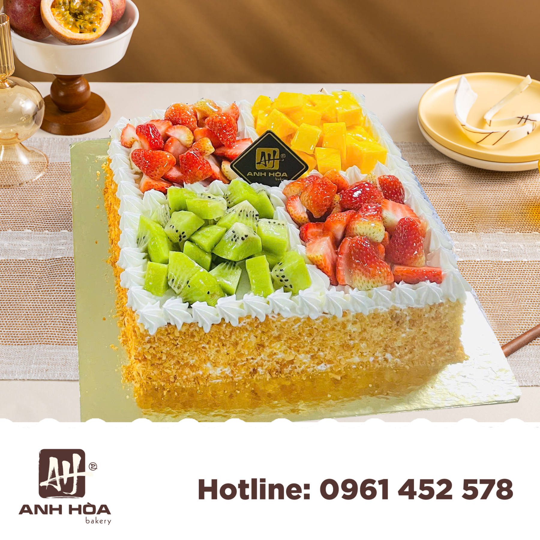 FRUIT CAKE 2 VUÔNG
