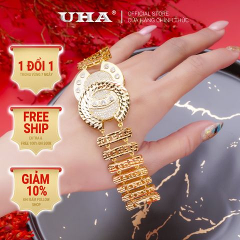 Lắc Tay Nữ Mạ Vàng 18k Sang Trọng UHA L3782113A-345