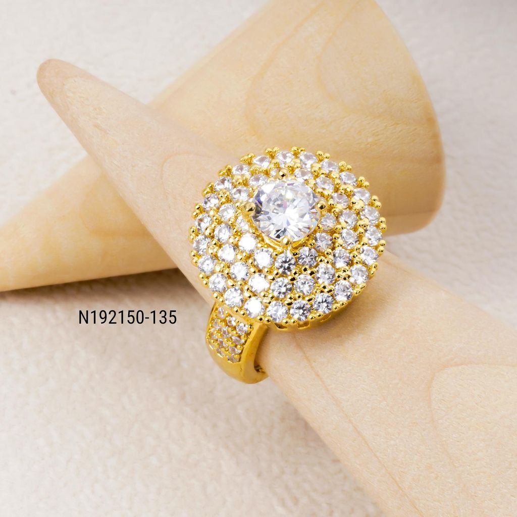 Nhẫn nữ UHA mạ vàng 18K N192150-135