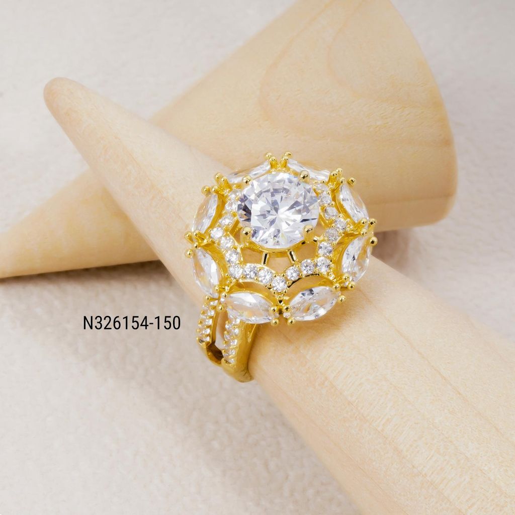 Nhẫn nữ UHA mạ vàng 18K N326154-150