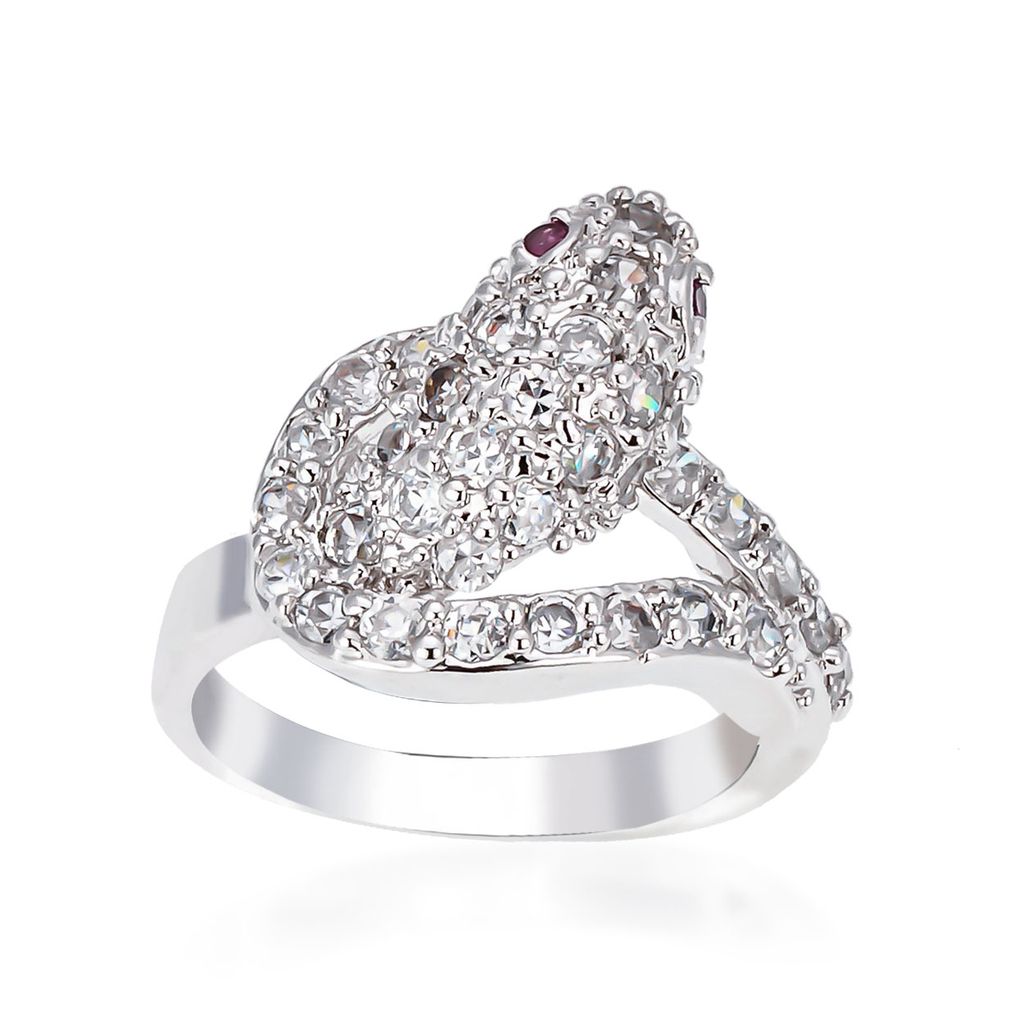Nhẫn Nữ Họa Tiết Con Rắn - Trắng – UHA jewels & accessories