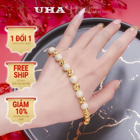 Lắc Tay Nữ Mạ Vàng 18k Sang Trọng UHA L376187-265