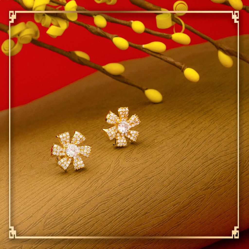 Bông Tai Hoa 6 Cánh – Uha Jewels & Accessories